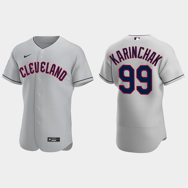 James Karinchak Cleveland Guardians 2022 Road Men's Jersey - Gray