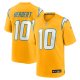 Youth Los Angeles Chargers #10 Justin Herbert Nike Gold Alternate Charger Power Game Player Jersey