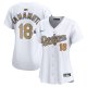 Women's #18 Yoshinobu Yamamoto Los Angeles Dodgers Nike 2025 Gold Collection Limited White Jersey