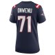 Women's New England Patriots Mike Onwenu Nike Navy Team Game Jersey