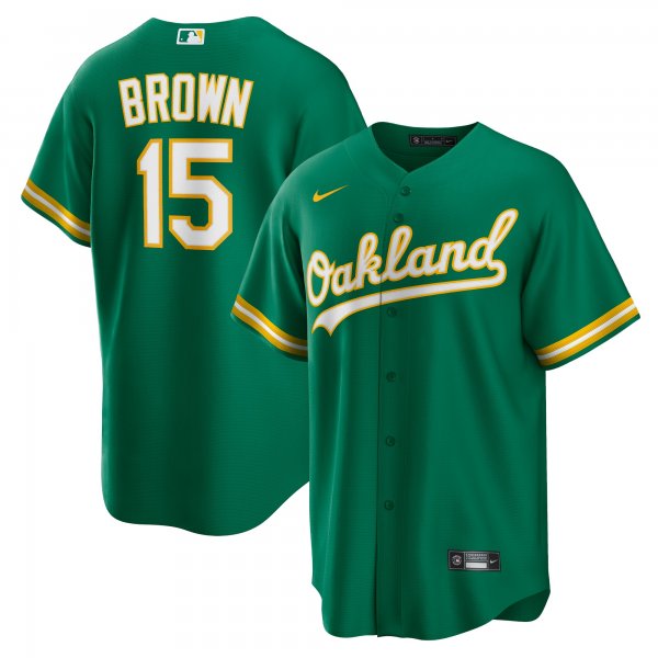 Men's Oakland Athletics Seth Brown Nike Kelly Green Alternate Replica Jersey