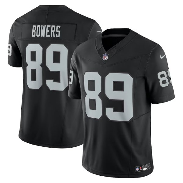 Men's Las Vegas Raiders #89 Brock Bowers Nike Black Team Vapor F.U.S.E. Limited Jersey