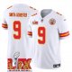 Men's Kansas City Chiefs #9 JuJu Smith-Schuster White Super Bowl LIX F.U.S.E. Vapor Limited Stitched Jersey