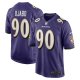 Men's Baltimore Ravens David Ojabo Nike Purple Player Game Jersey