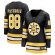 Women's Boston Bruins #88 David Pastrnak Black Home Breakaway Player Jersey