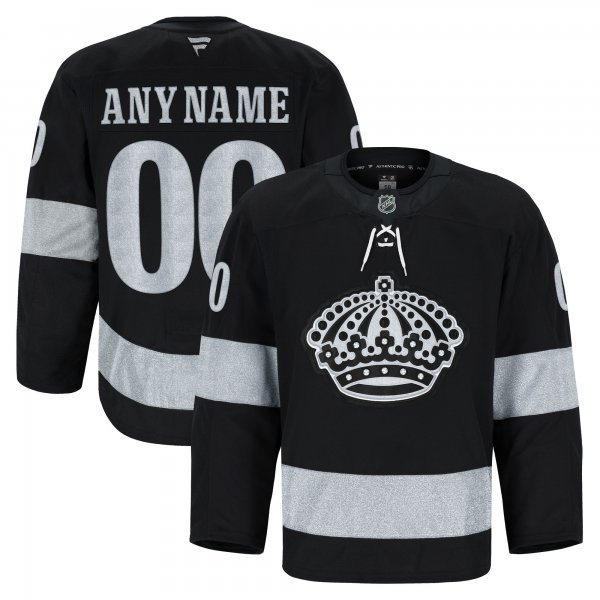 Men's Los Angeles Kings Black Alternate Authentic Pro Custom Jersey