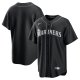 Men's Seattle Mariners Nike Black Lights Out Replica Jersey