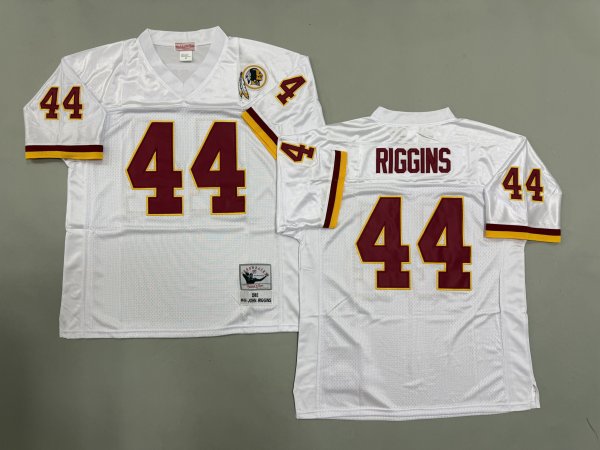 Men's Washington Commanders #44 John Riggins White Jersey