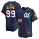 Youth American League #99 Aaron Judge Nike Navy 2025 All-Star Edition Limited Player Jersey
