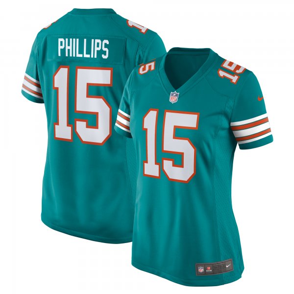 Women's Miami Dolphins Jaelan Phillips Nike Aqua Alternate Game Jersey