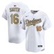 Men's #16 Will Smith Los Angeles Dodgers Nike 2025 Gold Collection Limited White Jersey