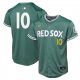 Youth Boston Red Sox #10 Trevor Story Nike Green 2025 City Connect Player Jersey