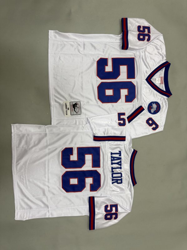 Men's New York Giants #56 Lawrence Taylor White Jersey