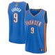 Men's Oklahoma City Thunder #9 Alex Caruso Fanatics Blue 2025 NBA Finals Fast Break Player Icon Edition Jersey