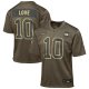Youth #10 Jordan Love Green Bay Packers Nike 2025 Salute to Service Game Olive Jersey