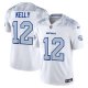 Men's Buffalo Bills #12 Jim Kelly White Rivalries Collection F.U.S.E. Vapor Limited Stitched Jersey