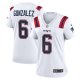 Women's New England Patriots Christian Gonzalez Nike  White  Game Jersey