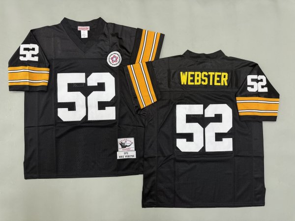 Men's Pittsburgh Steelers #52 Mike Webster Black Jersey