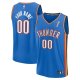 Men's Oklahoma City Thunder 2025 NBA Finals Champions Fast Break Replica Custom Blue Icon Edition Jersey
