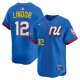 Men's National League #12 Francisco Lindor Nike Blue 2025 All-Star Edition Limited Player Jersey
