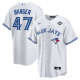 Men's Toronto Blue Jays #47 Addison Barger Nike White 2025 World Series Home Player Jersey
