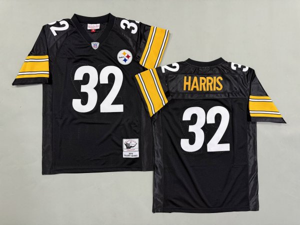 Men's Pittsburgh Steelers #32 Franco Harris Black Jersey