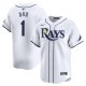 Men's Tampa Bay Rays Nike White #1 Dad Home Limited Jersey