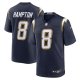 Men's Los Angeles Chargers #8 Omarion Hampton Nike Navy Alternate Super Chargers Game Player Jersey
