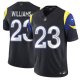 Men's Los Angeles Rams #23 Kyren Williams Black Rivalries Collection F.U.S.E. Vapor Limited Stitched Jersey