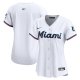 Women's Miami Marlins Nike White Home Limited Jersey