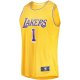 Men's Los Angeles Lakers D'Angelo Russell Fanatics Gold Fast Break Player Jersey - Icon Edition