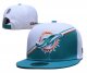 Miami Dolphins White and Blue Cap