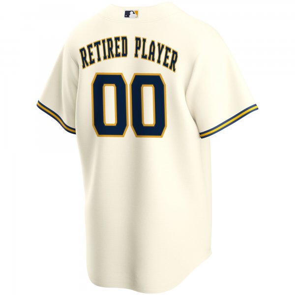 Men's Milwaukee Brewers Nike Cream Home Pick-A-Player Retired Roster Replica Jersey