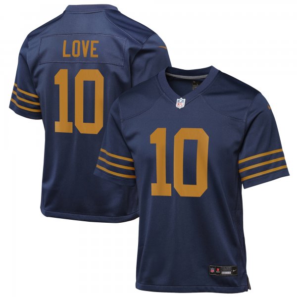 Youth Green Bay Packers #10 Jordan Love Nike Navy The 1923 Classic Game Jersey