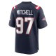 Men's New England Patriots DaMarcus Mitchell Nike Navy Game Player Jersey
