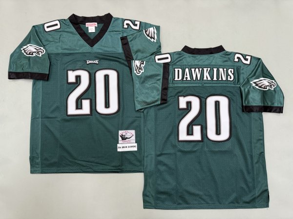 Men's Philadelphia Eagles #20 Brian Dawkins Green Jersey