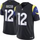 Men's Los Angeles Rams #12 Puka Nacua Black Rivalries Collection F.U.S.E. Vapor Limited Stitched Jersey