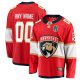 Men's Florida Panthers 2025 Stanley Cup Final Home Breakaway Custom Red Jersey