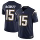 Men's Los Angeles Chargers #15 Ladd McConkey Nike Navy Alternate Super Chargers Vapor F.U.S.E. Limited Jersey