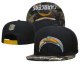 Los Angeles Chargers Black Camouflage Cap