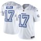 Men's Buffalo Bills #17 Josh Allen White Rivalries Collection F.U.S.E. Vapor Limited Stitched Jersey