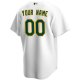 Youth Oakland Athletics Nike White Home Replica Custom Jersey