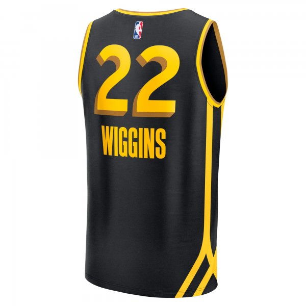 Men's Golden State Warriors Andrew Wiggins Fanatics Black Fast Break Jersey - City Edition