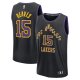 Men's Los Angeles Lakers #15 Austin Reaves Fanatics Black 2025/26 City Edition Fast Break Jersey