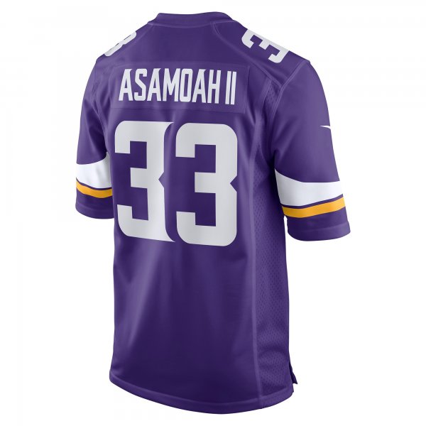 Men's Minnesota Vikings Brian Asamoah Nike Purple Player Game Jersey