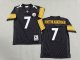 Men's Pittsburgh Steelers #7 Ben Roethlisberger Black Jersey