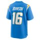Men's Los Angeles Chargers Tyler Johnson Nike  Powder Blue Team Game Jersey