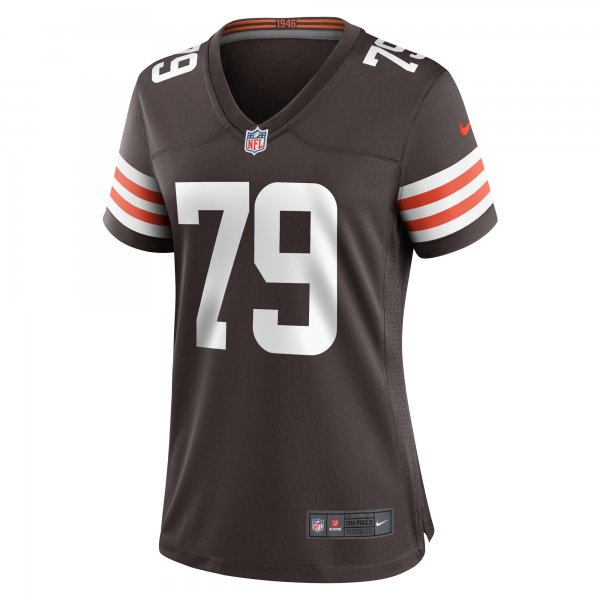 Women's Cleveland Browns Dawand Jones Nike  Brown Team Game Jersey