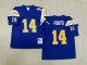 Men's Los Angeles Chargers Jersey #14 Dan Fouts Blue Jersey