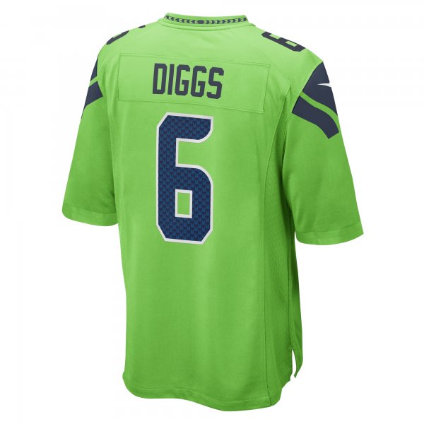 Men's Seattle Seahawks Quandre Diggs Nike Neon Green  Game Jersey